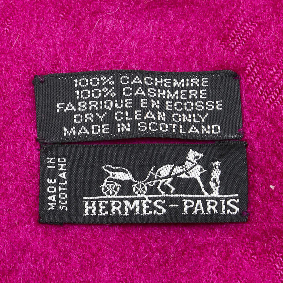 HERMES Pink Scarf - Picture 5 of 6